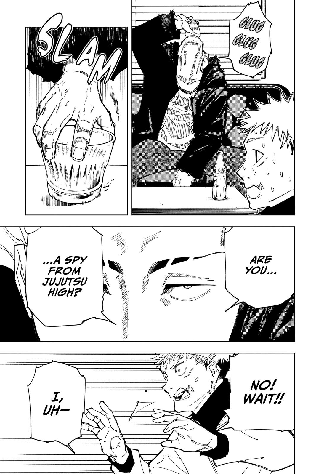 Jujutsu Kaisen Manga Chapter 155 page 9 - Fever scene