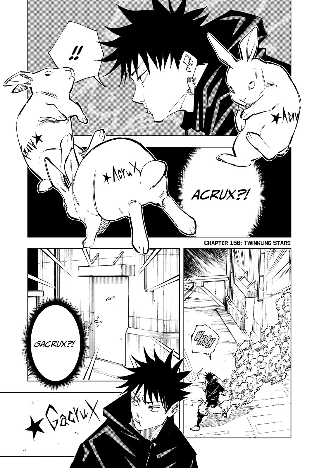 Jujutsu Kaisen Manga Chapter 156 page 1 - Twinkling Stars scene