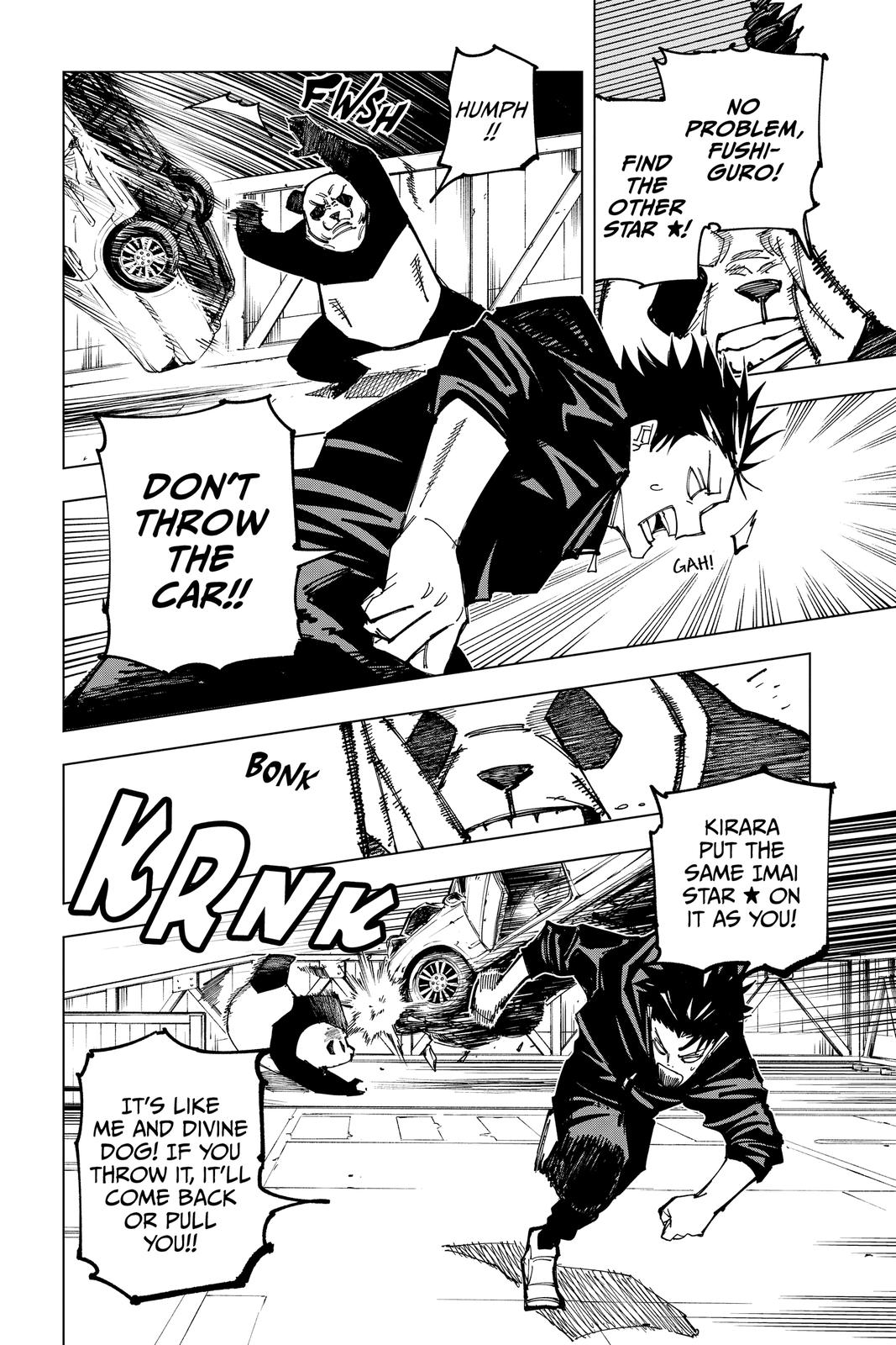 Jujutsu Kaisen Manga Chapter 156 page 12 - Twinkling Stars scene