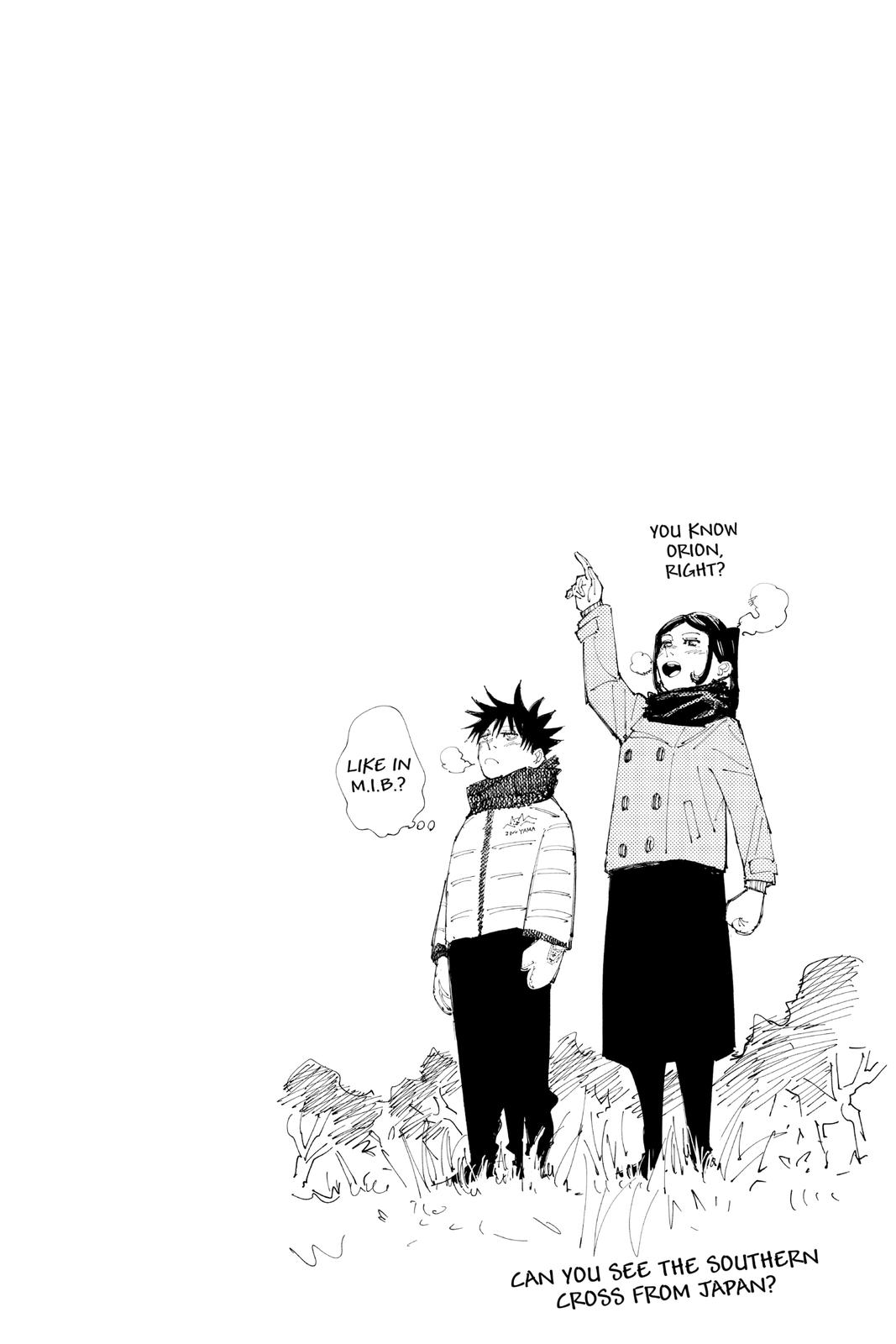 Jujutsu Kaisen Manga Chapter 156 page 20 - Twinkling Stars scene