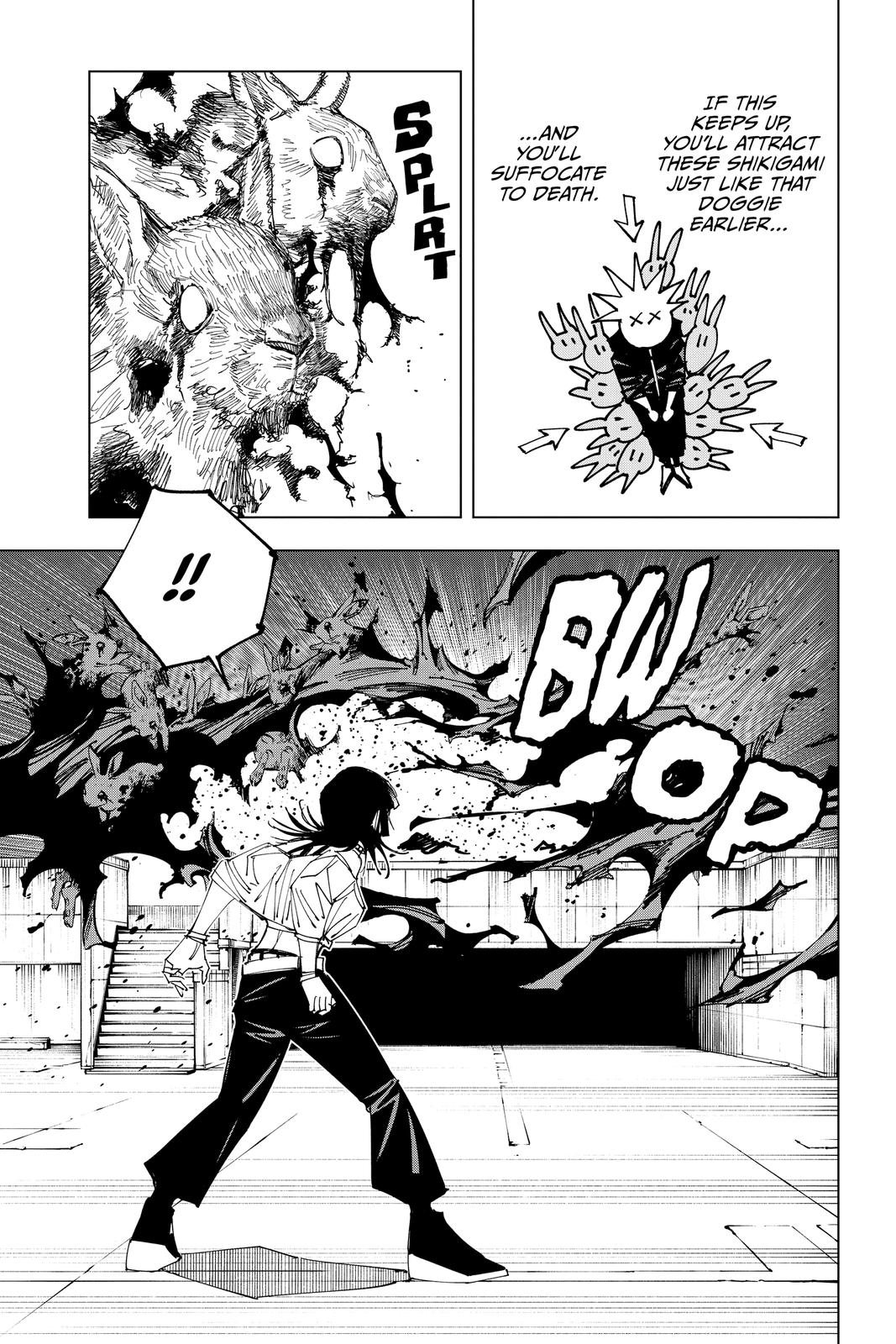 Jujutsu Kaisen Manga Chapter 156 page 3 - Twinkling Stars scene