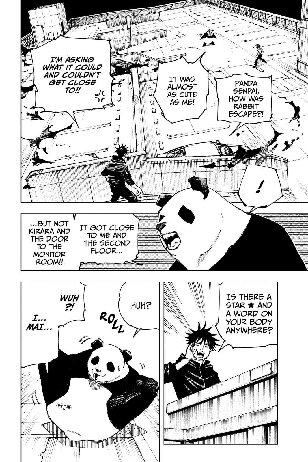 Jujutsu Kaisen Manga Chapter 156 page 4 - Twinkling Stars scene