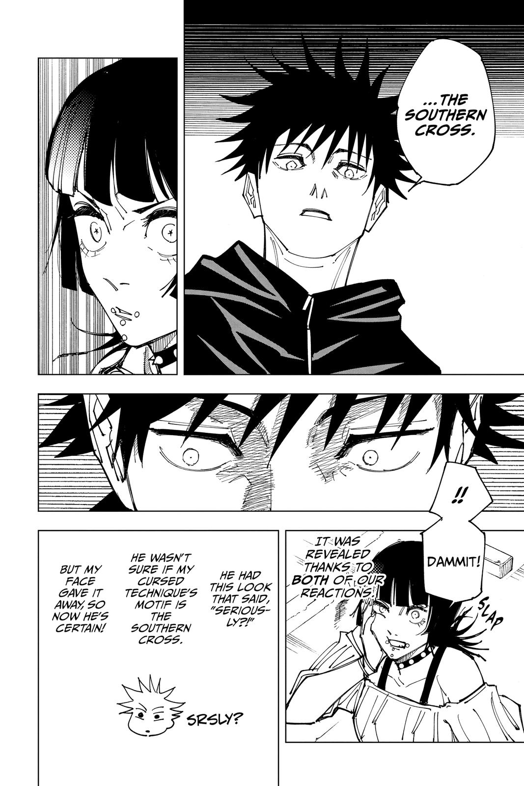 Jujutsu Kaisen Manga Chapter 156 page 6 - Twinkling Stars scene