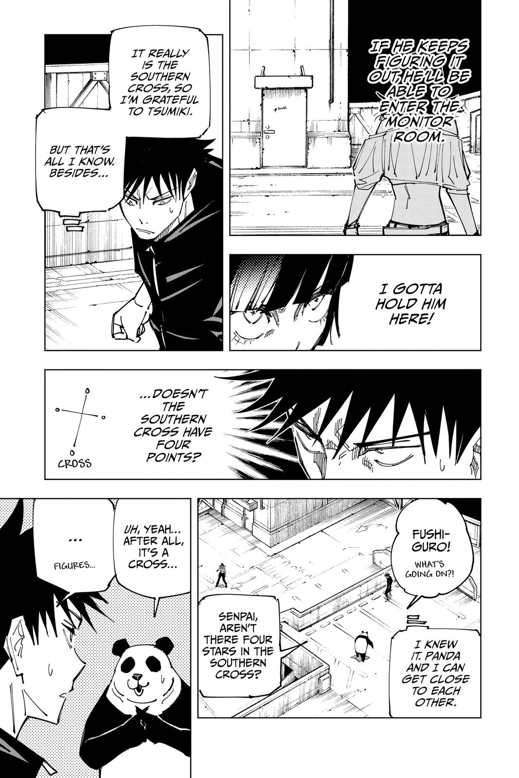 Jujutsu Kaisen Manga Chapter 156 page 7 - Twinkling Stars scene