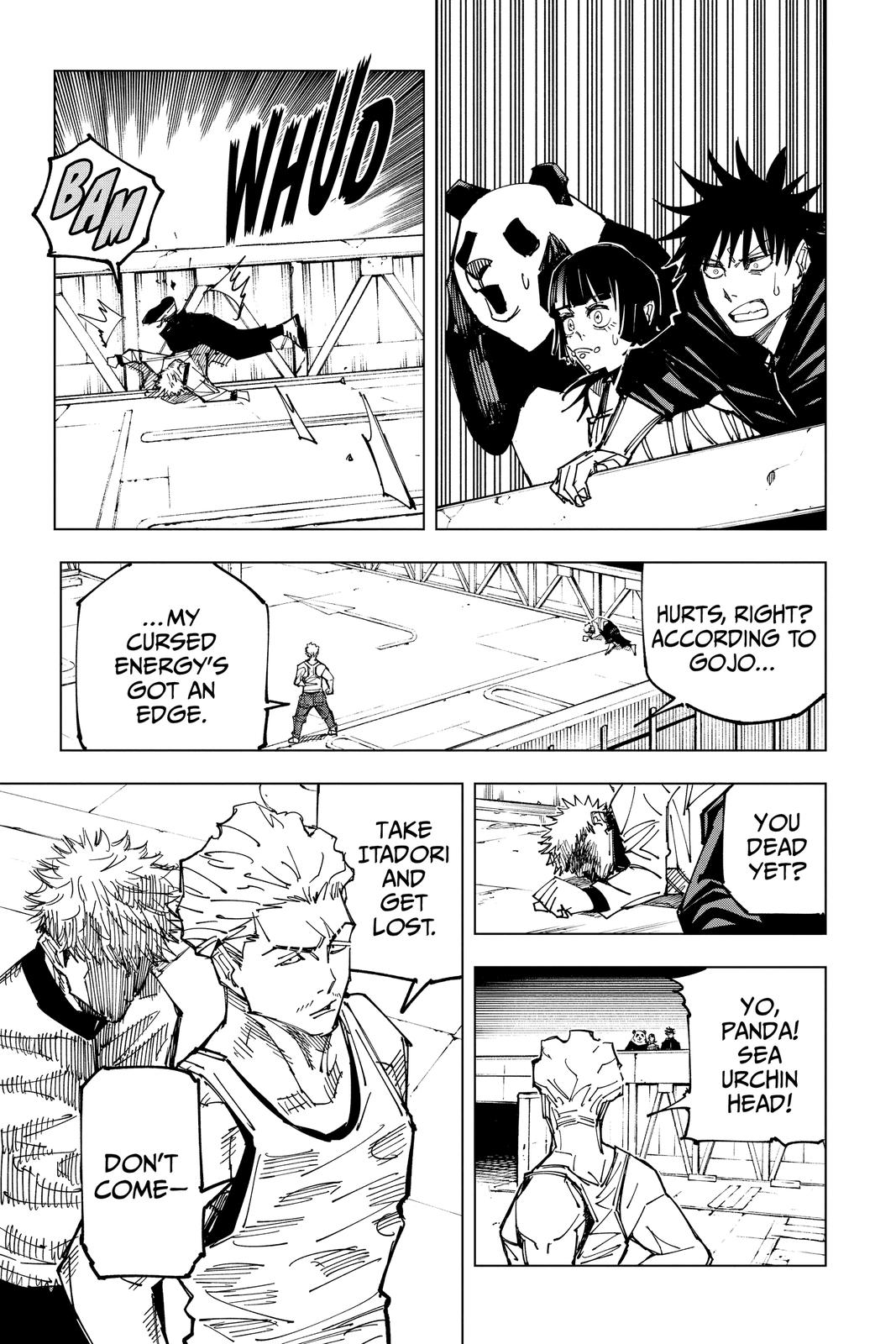 Jujutsu Kaisen Manga Chapter 157 page 15 - Cog scene