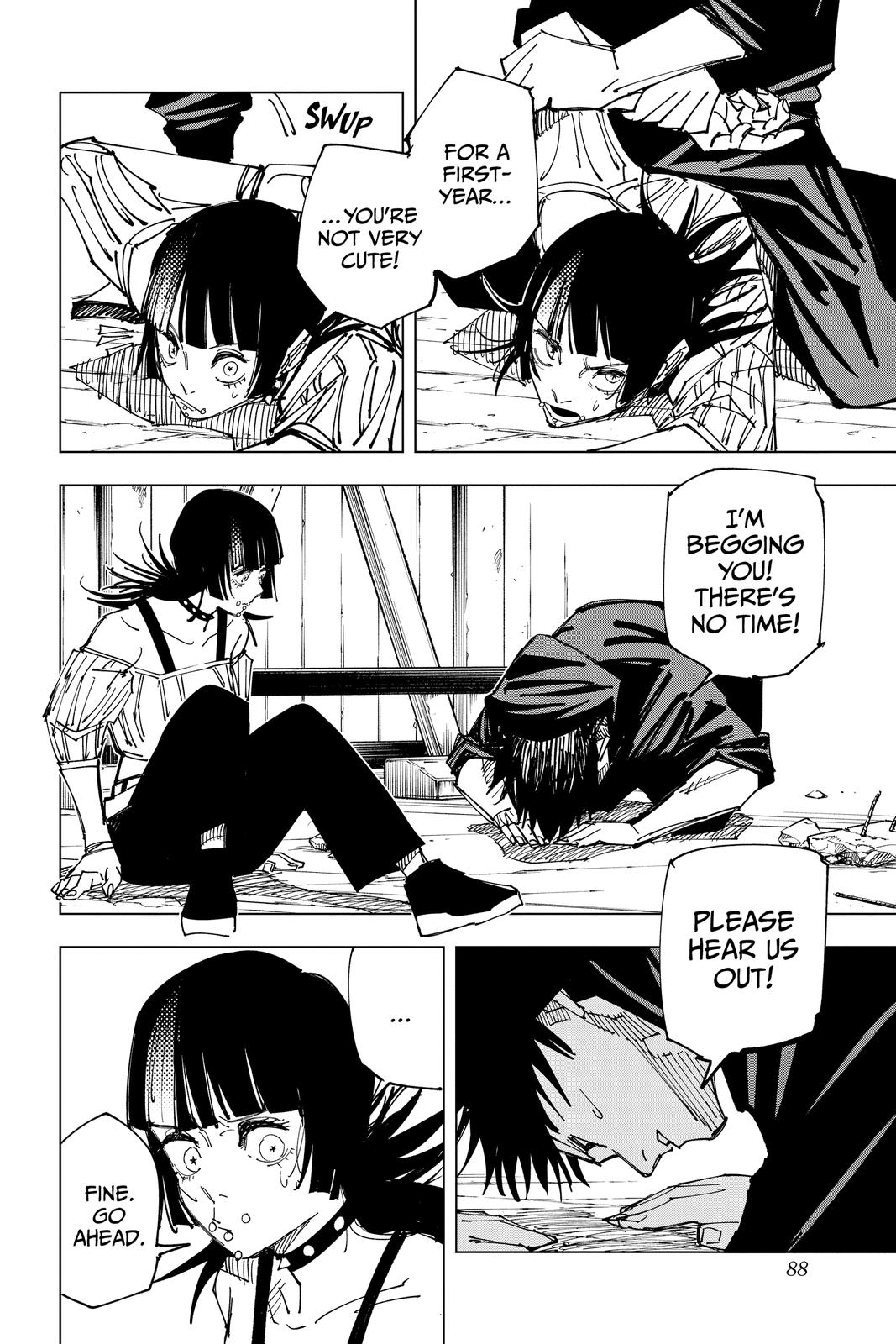 Jujutsu Kaisen Manga Chapter 157 page 2 - Cog scene