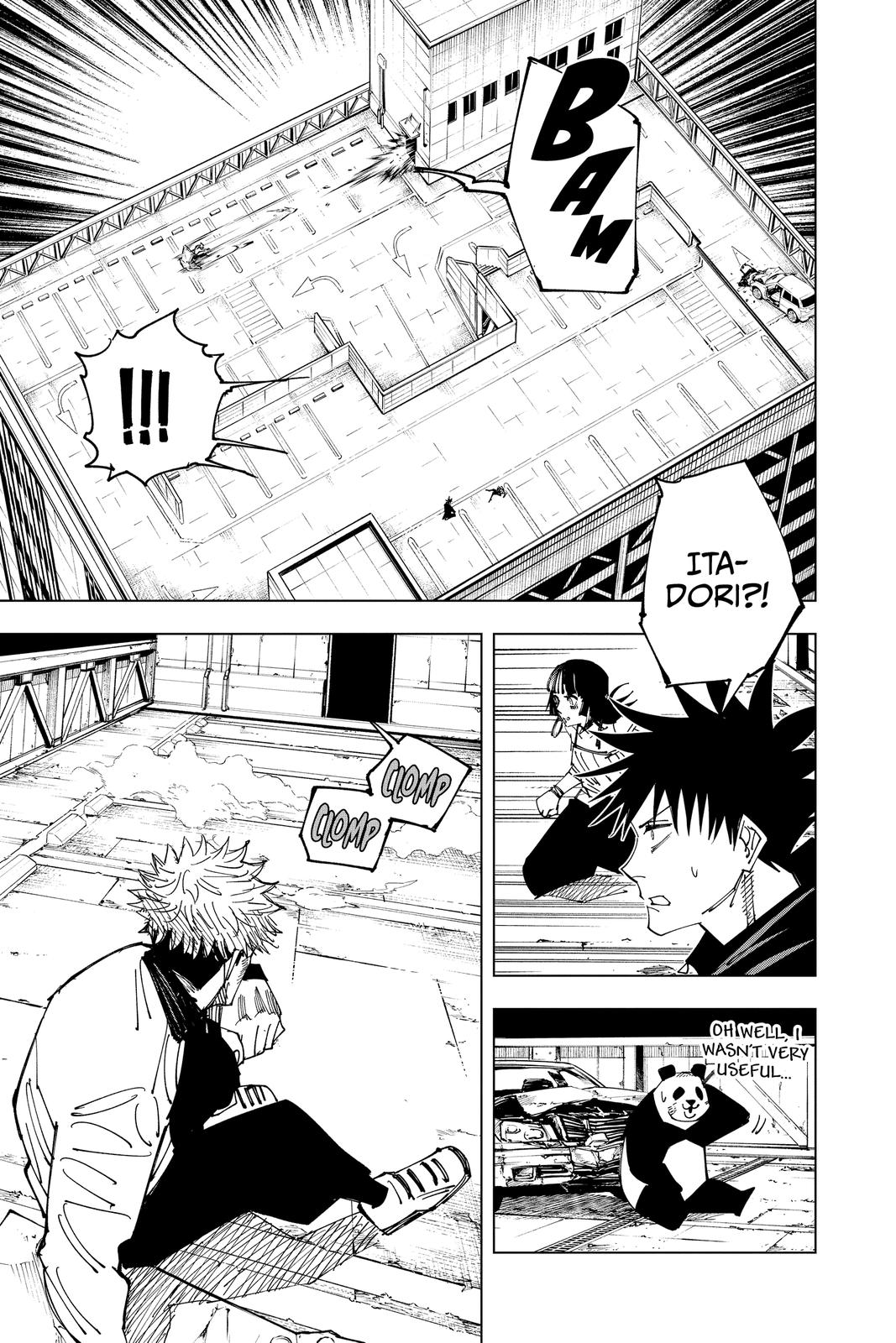 Jujutsu Kaisen Manga Chapter 157 page 3 - Cog scene