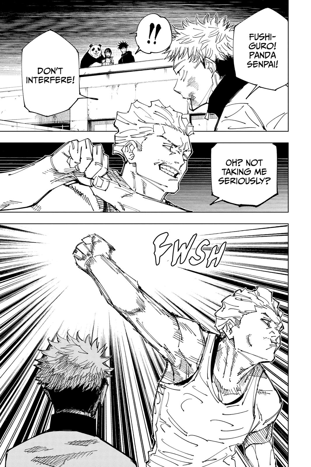 Jujutsu Kaisen Manga Chapter 157 page 5 - Cog scene