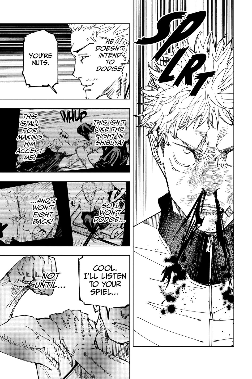 Jujutsu Kaisen Manga Chapter 157 page 9 - Cog scene