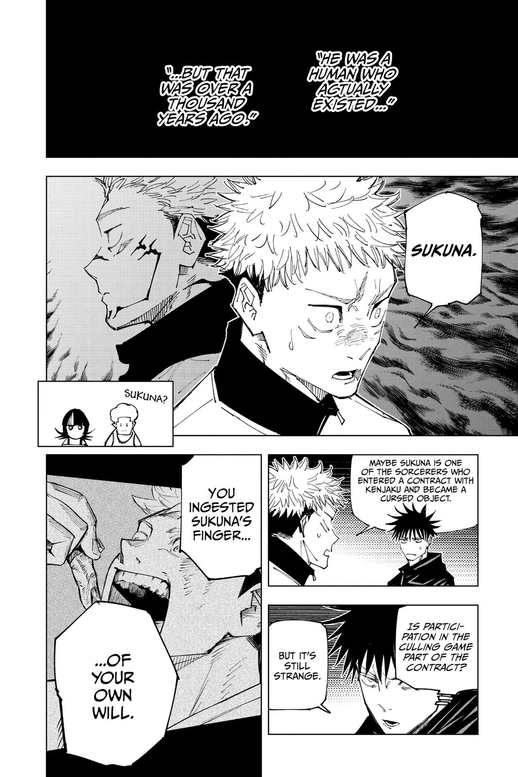 Jujutsu Kaisen Manga Chapter 158 page 12 - Kogane scene