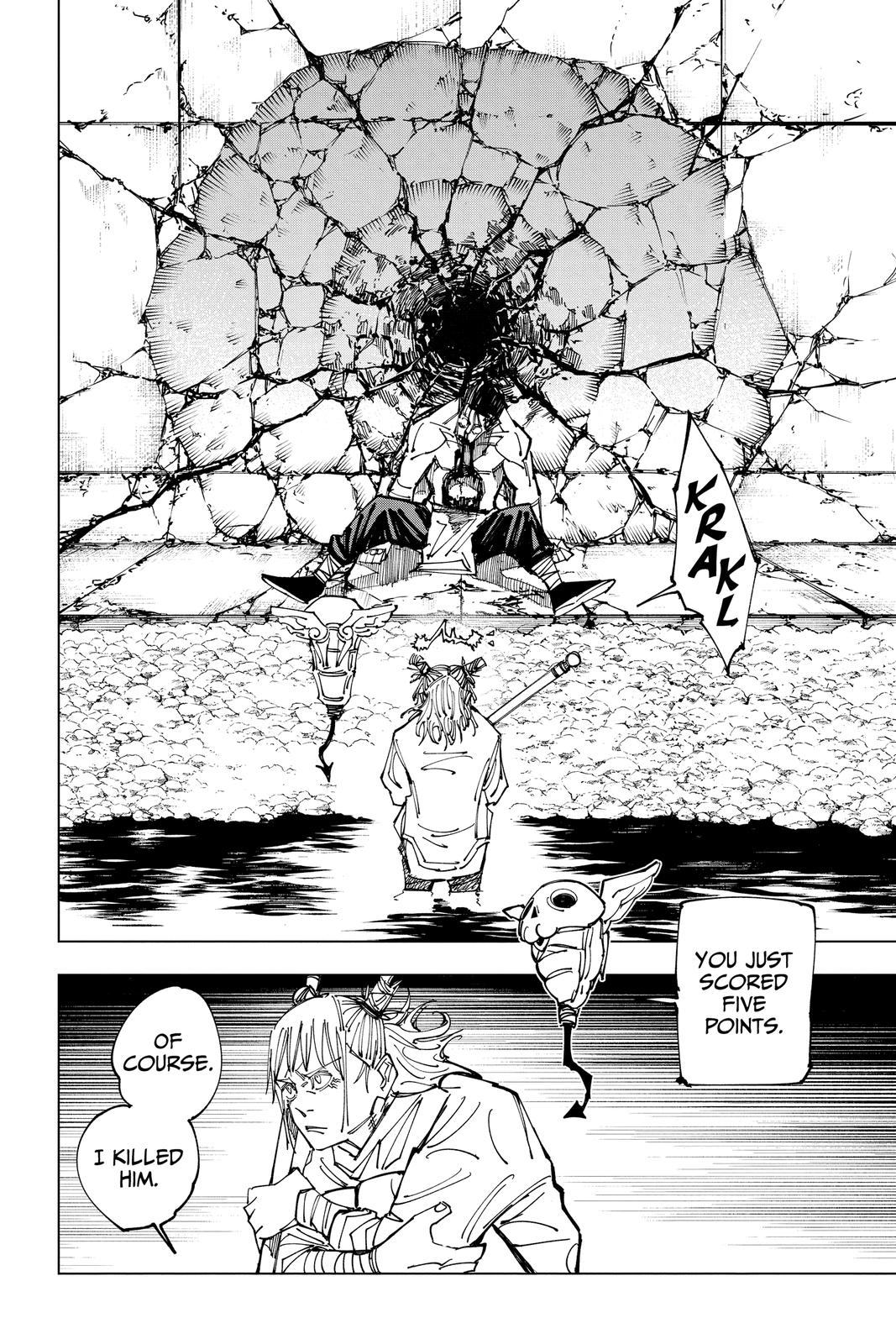 Jujutsu Kaisen Manga Chapter 158 page 8 - Kogane scene