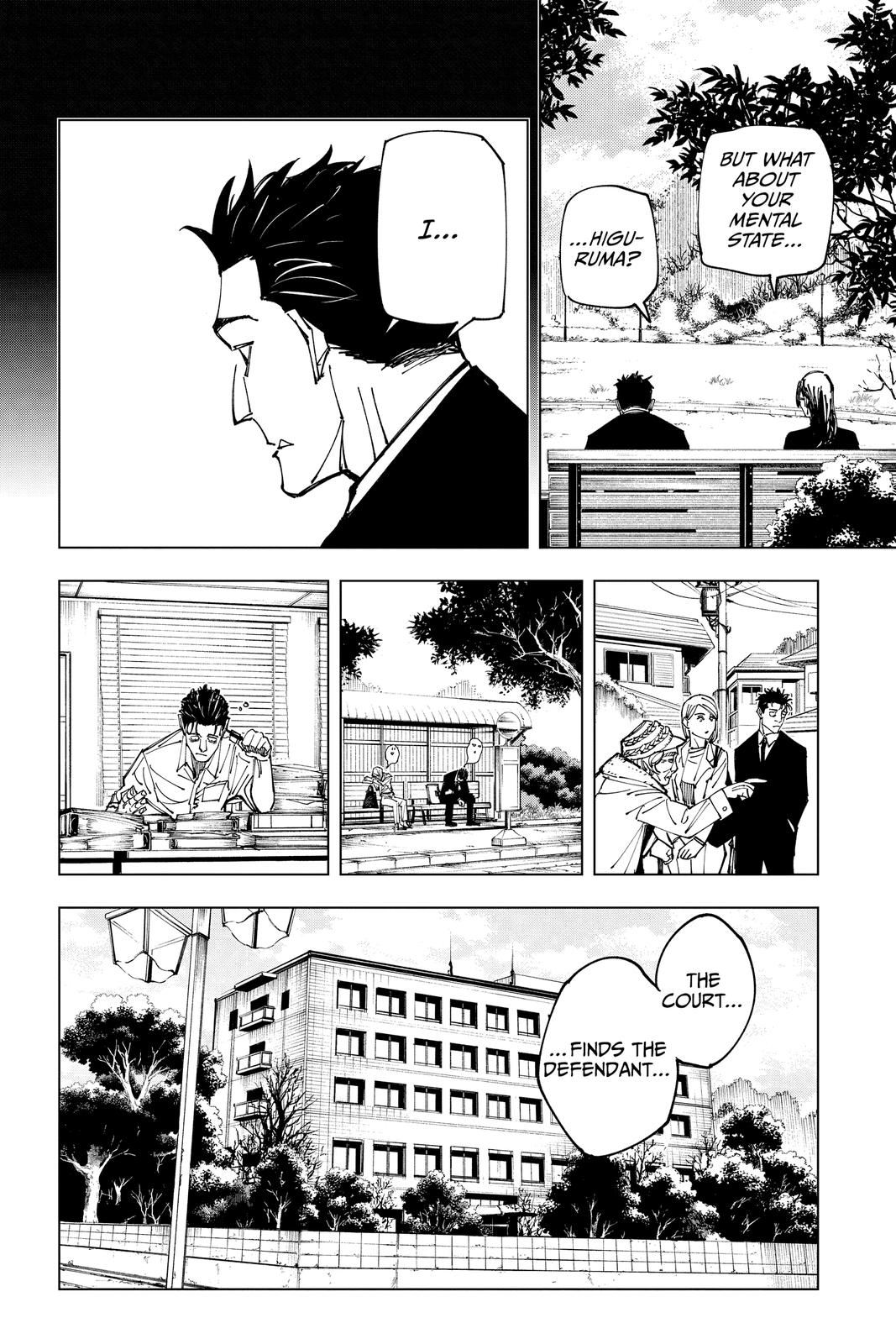 Jujutsu Kaisen Manga Chapter 159 page 10 - Judgment scene