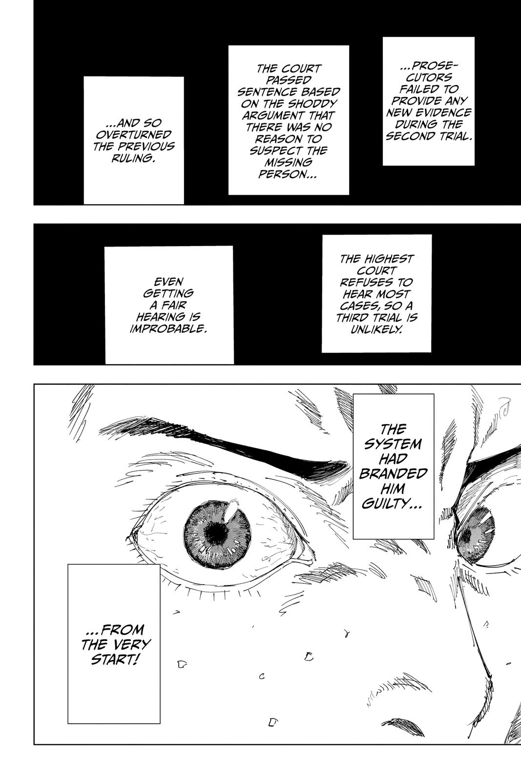 Jujutsu Kaisen Manga Chapter 159 page 14 - Judgment scene
