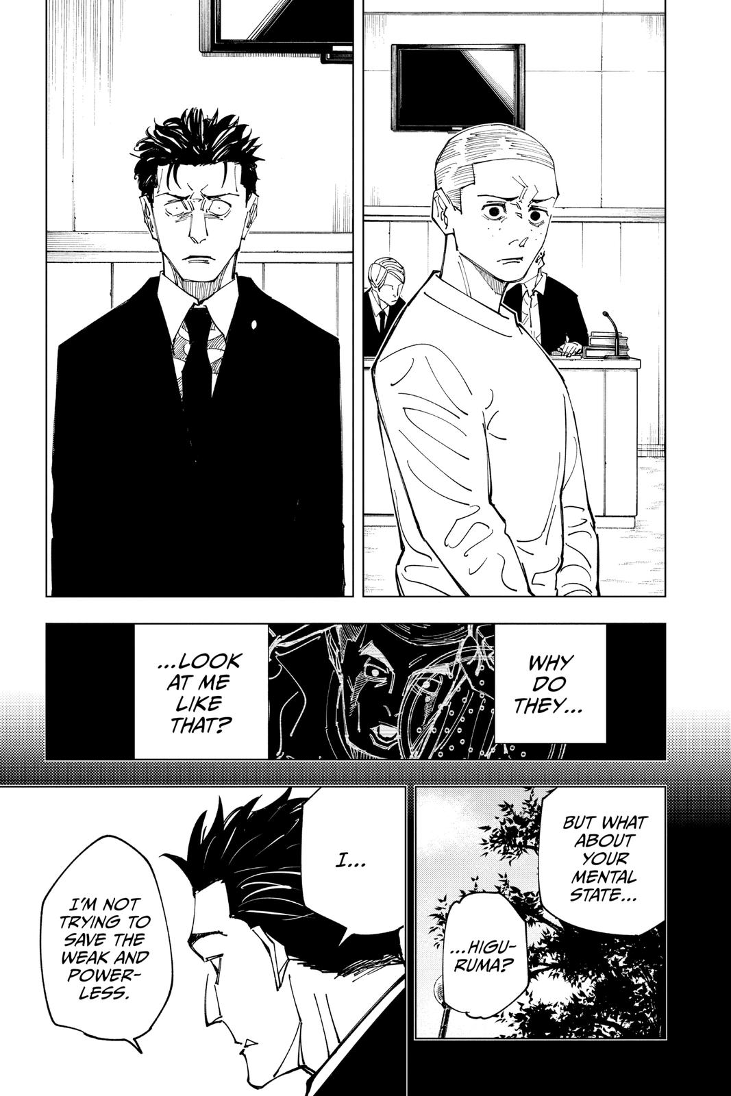 Jujutsu Kaisen Manga Chapter 159 page 15 - Judgment scene