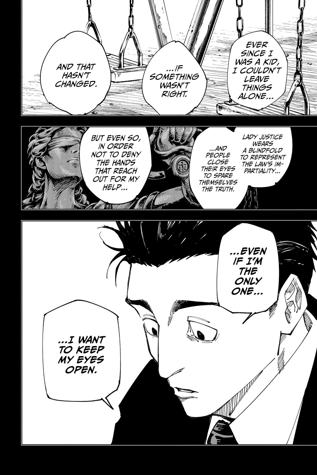 Jujutsu Kaisen Manga Chapter 159 page 16 - Judgment scene