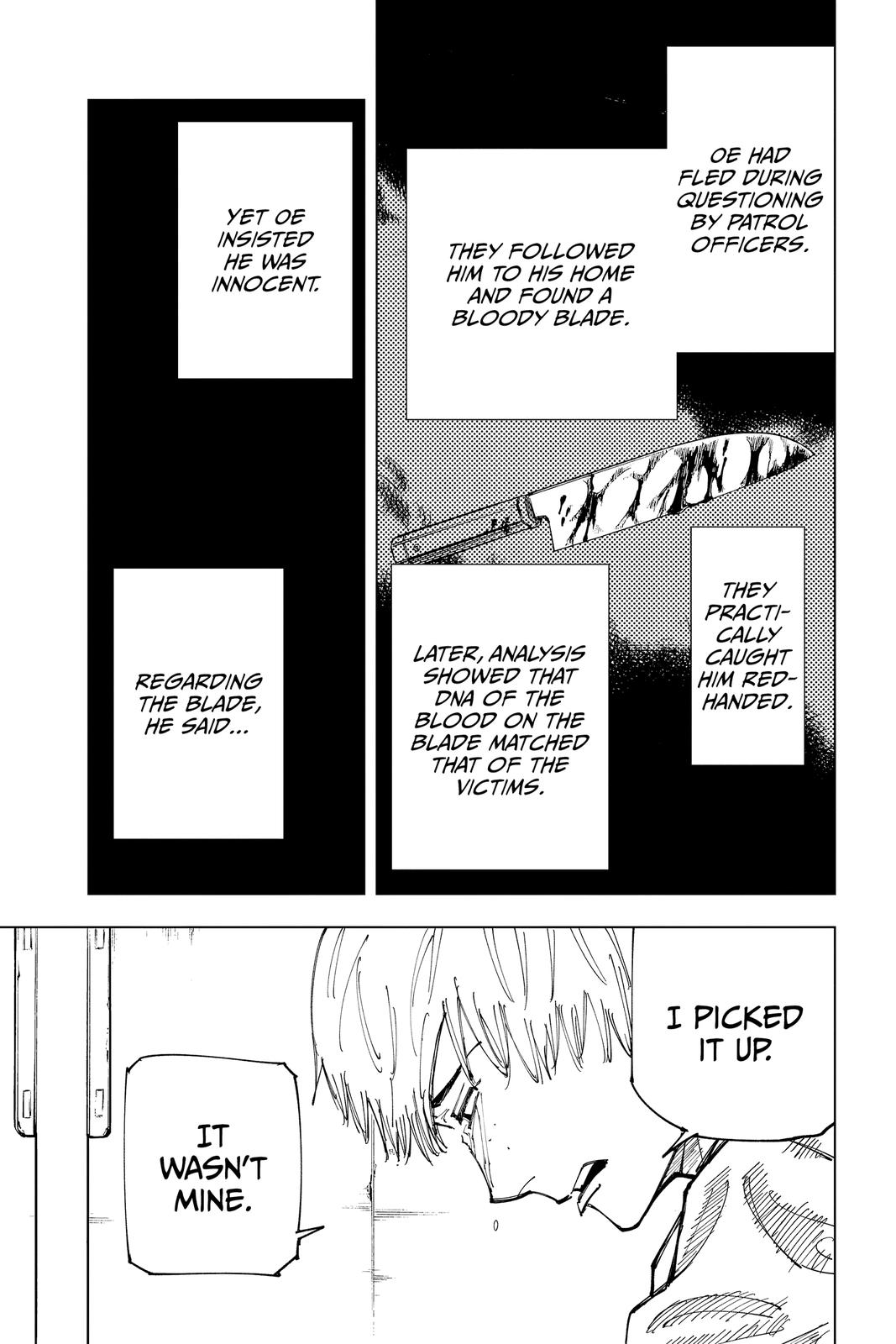 Jujutsu Kaisen Manga Chapter 159 page 3 - Judgment scene