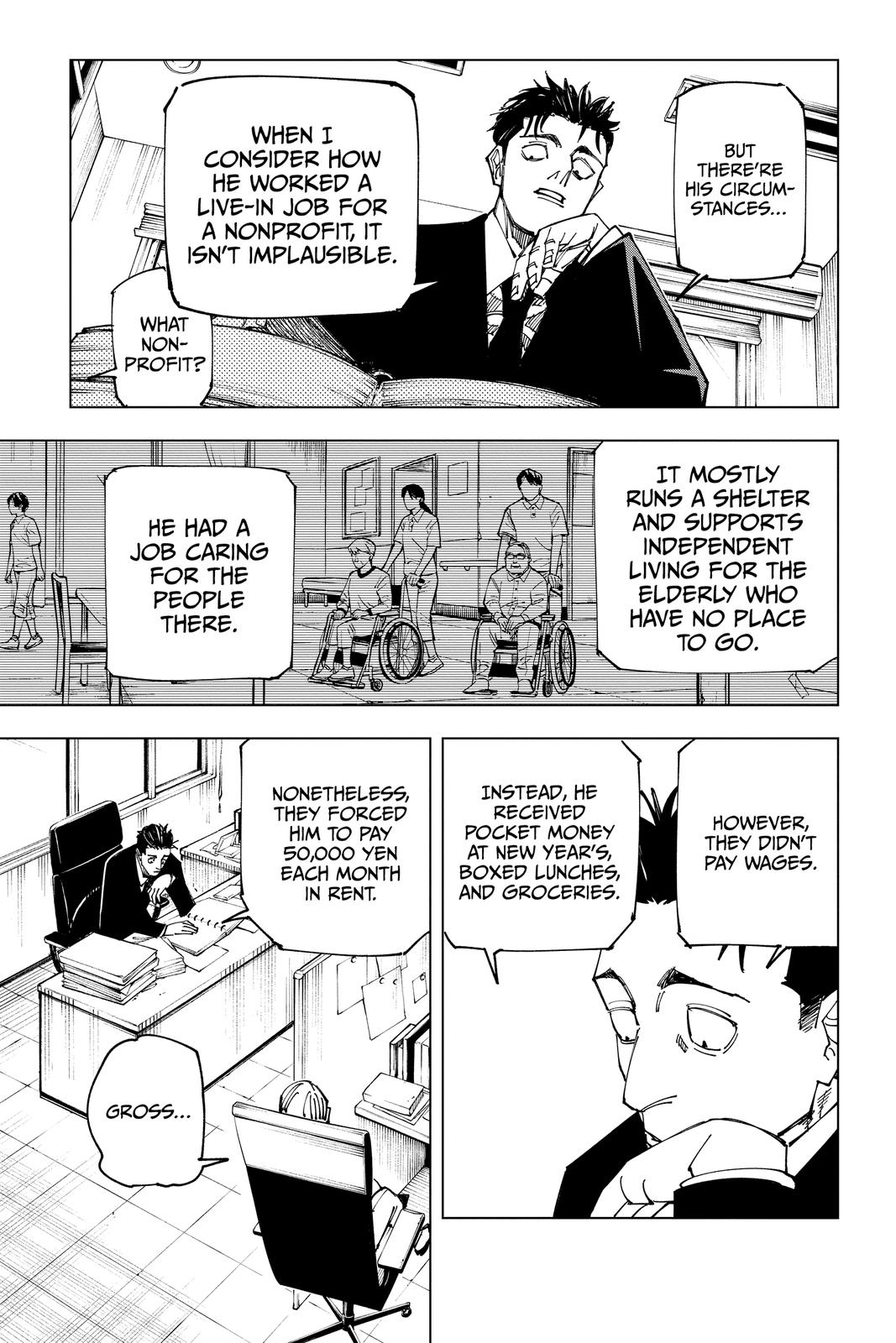 Jujutsu Kaisen Manga Chapter 159 page 5 - Judgment scene