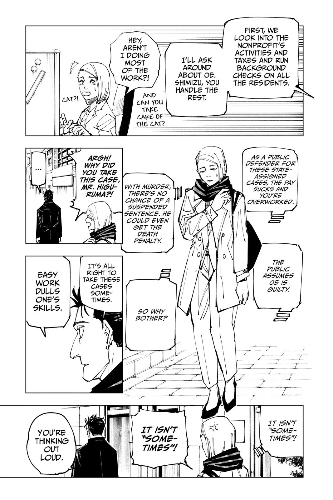 Jujutsu Kaisen Manga Chapter 159 page 7 - Judgment scene