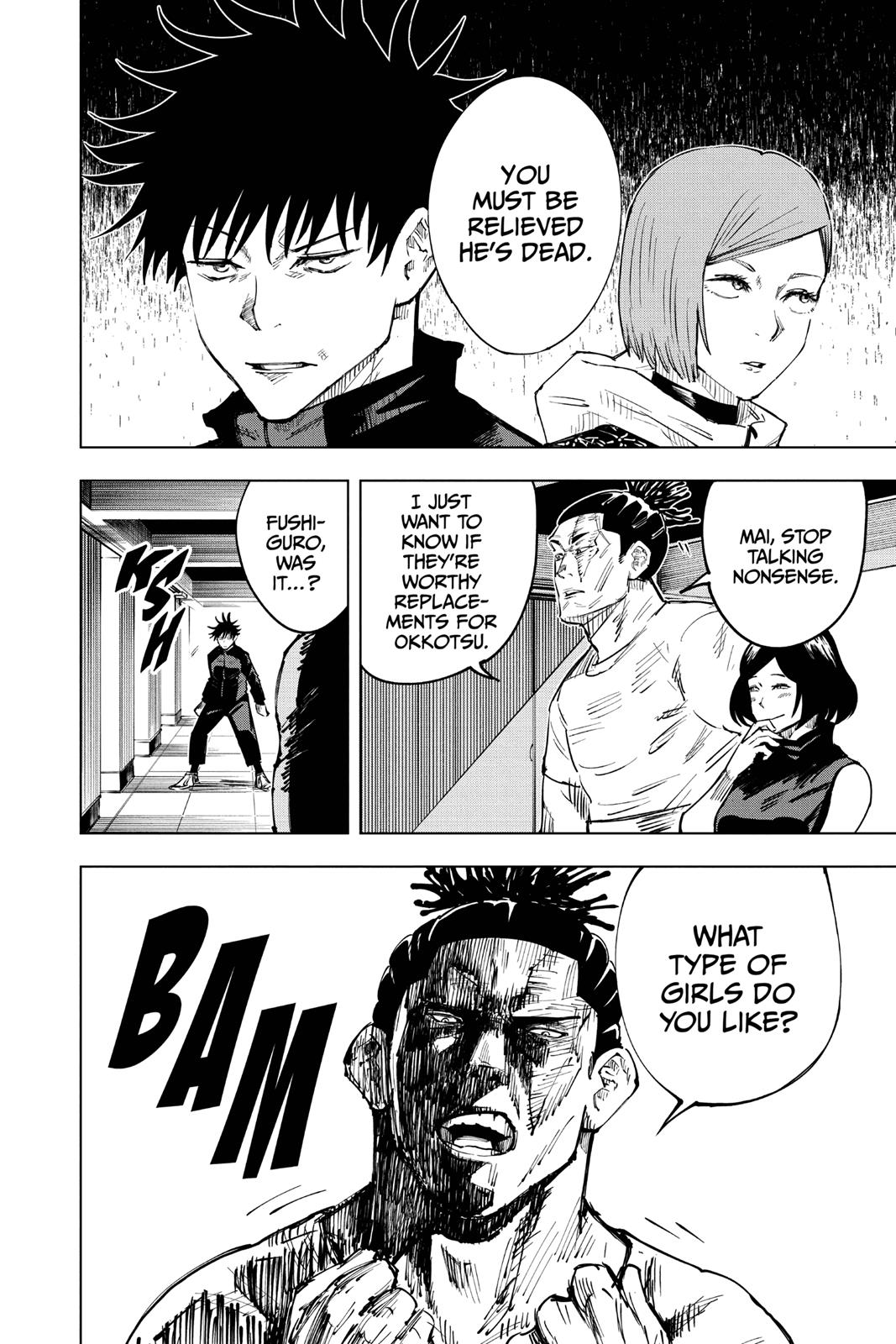 Jujutsu Kaisen Manga Chapter 16 page 19 - Affection scene