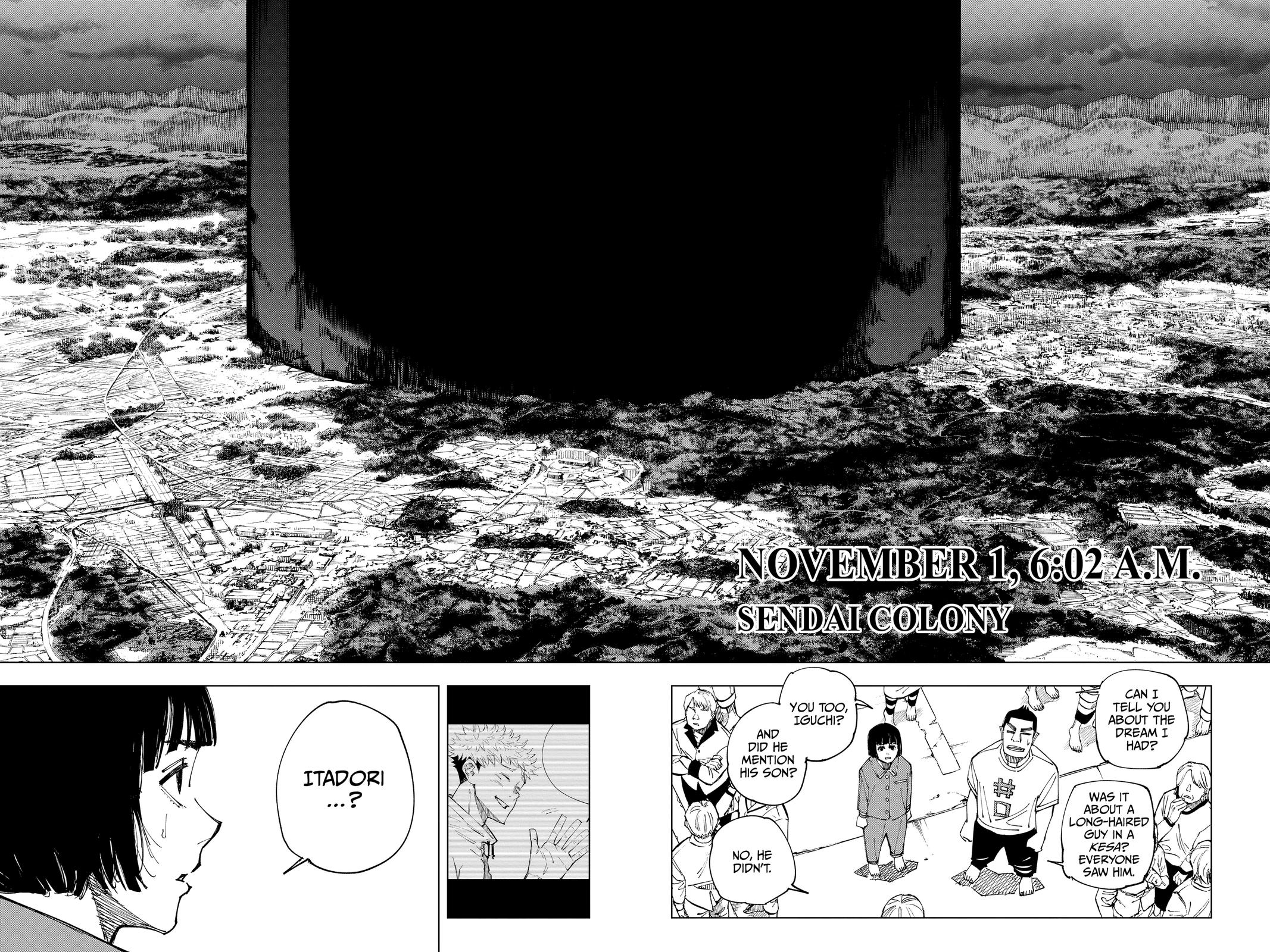 Jujutsu Kaisen Manga Chapter 160 page 10 - Colony scene