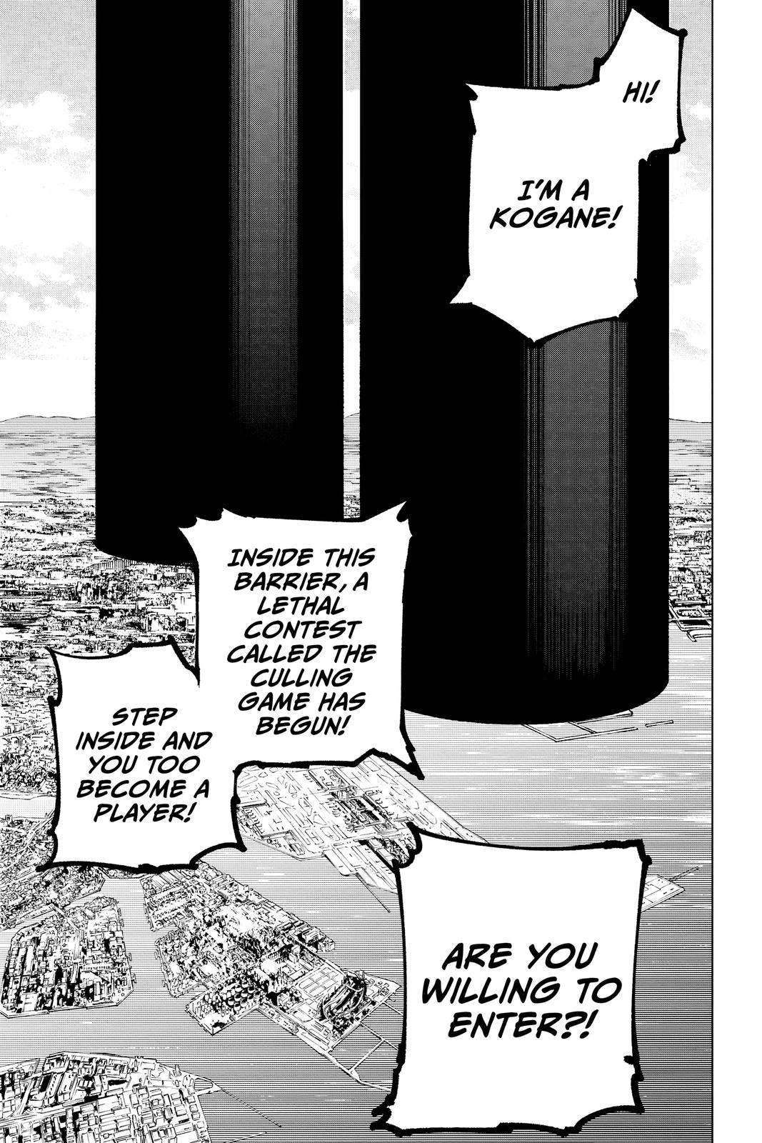 Jujutsu Kaisen Manga Chapter 160 page 14 - Colony scene