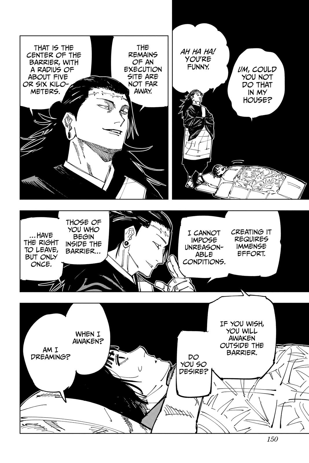 Jujutsu Kaisen Manga Chapter 160 page 4 - Colony scene