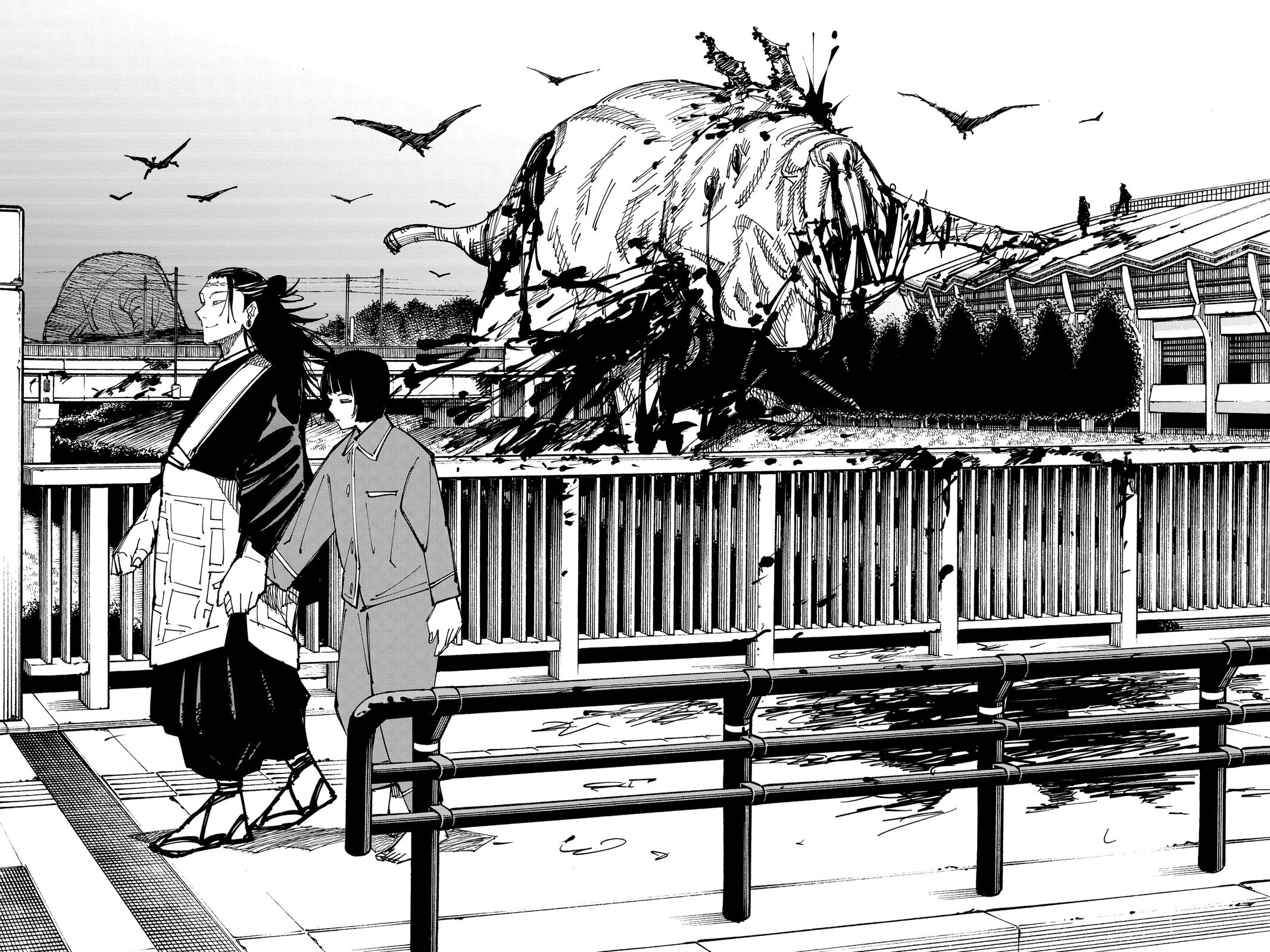 Jujutsu Kaisen Manga Chapter 160 page 7 - Colony scene