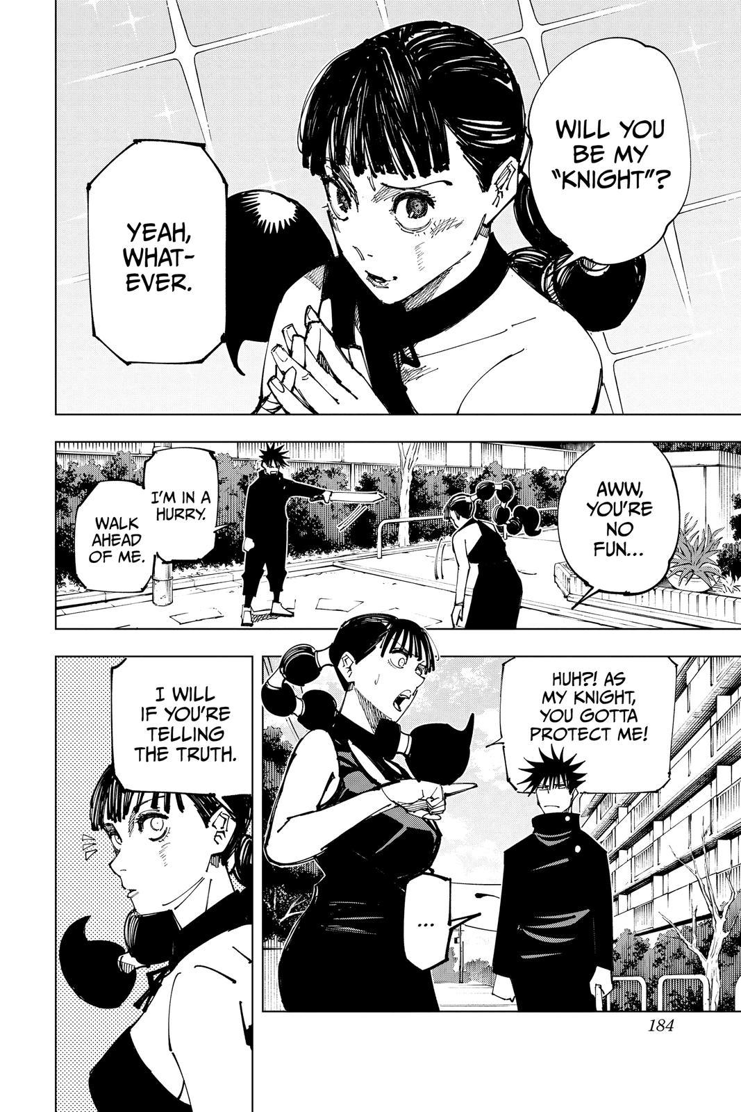 Jujutsu Kaisen Manga Chapter 161 page 17 - Tokyo No. 1 Colony, Part 1 scene