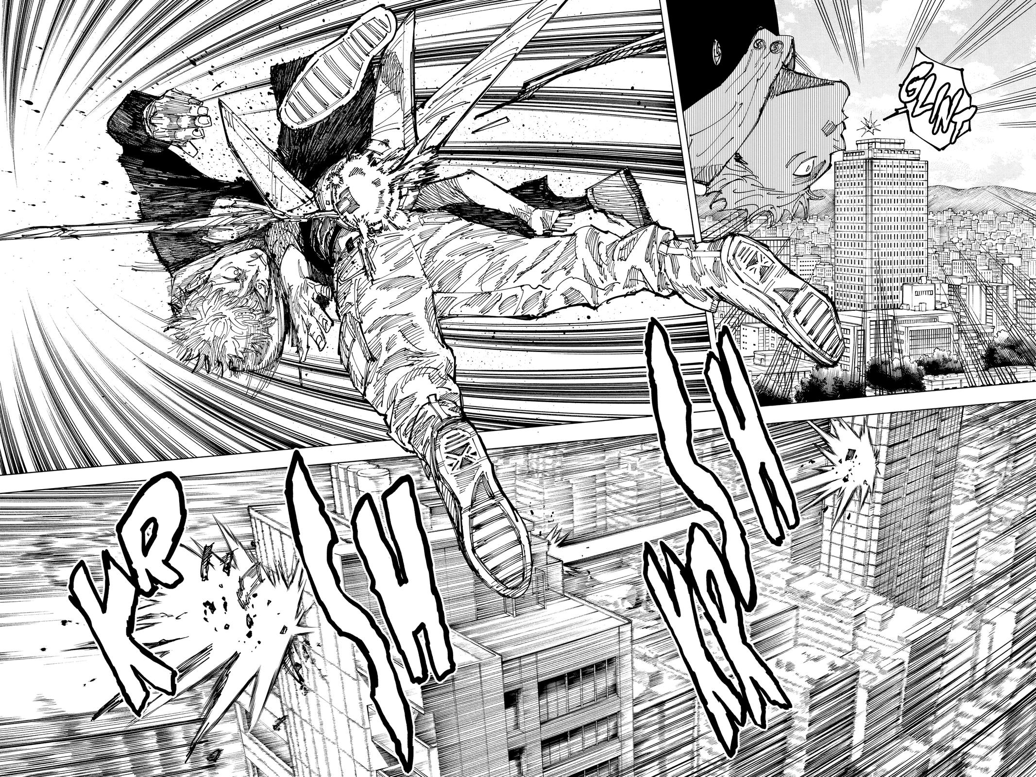 Jujutsu Kaisen Manga Chapter 161 page 8 - Tokyo No. 1 Colony, Part 1 scene