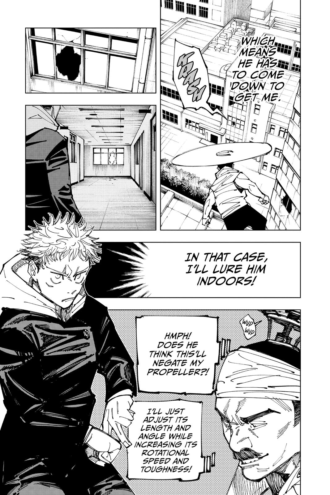Jujutsu Kaisen Manga Chapter 162 page 11 - Tokyo No. 1 Colony, Part 2 scene