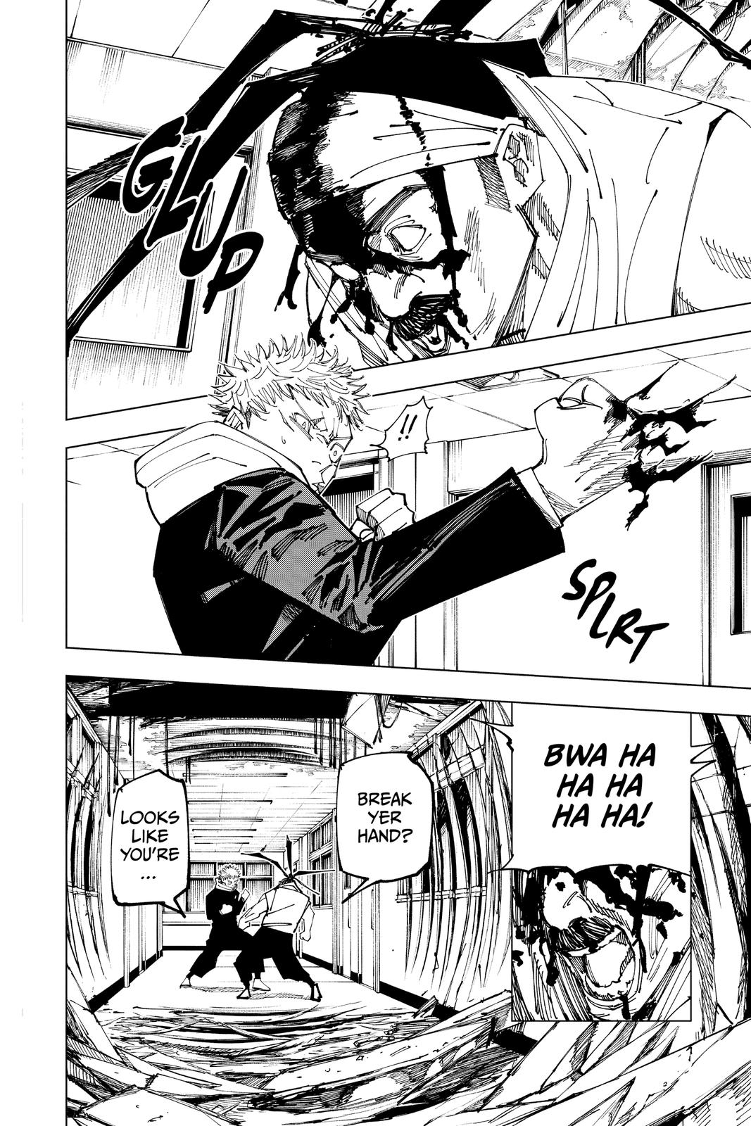 Jujutsu Kaisen Manga Chapter 162 page 16 - Tokyo No. 1 Colony, Part 2 scene