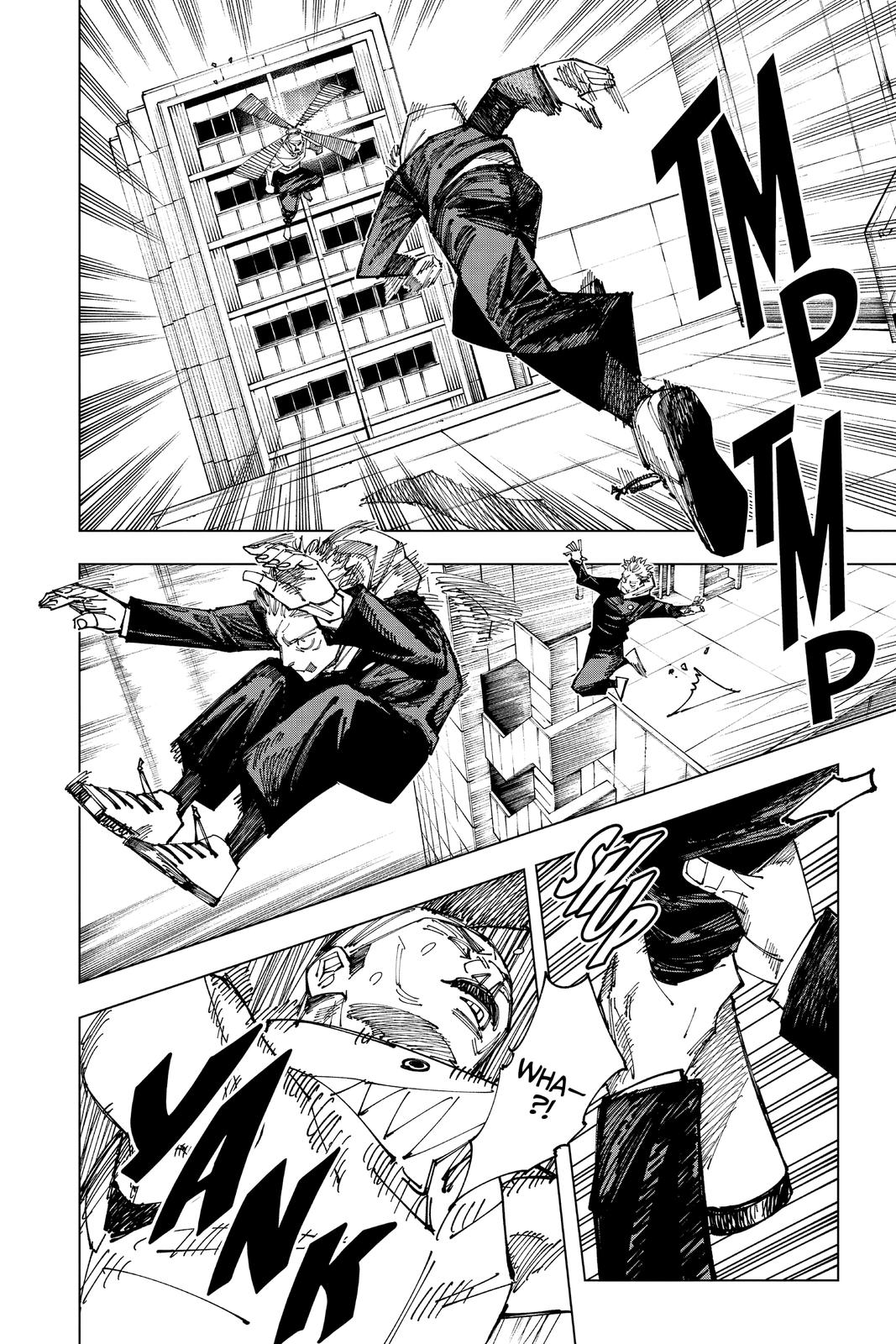 Jujutsu Kaisen Manga Chapter 162 page 8 - Tokyo No. 1 Colony, Part 2 scene