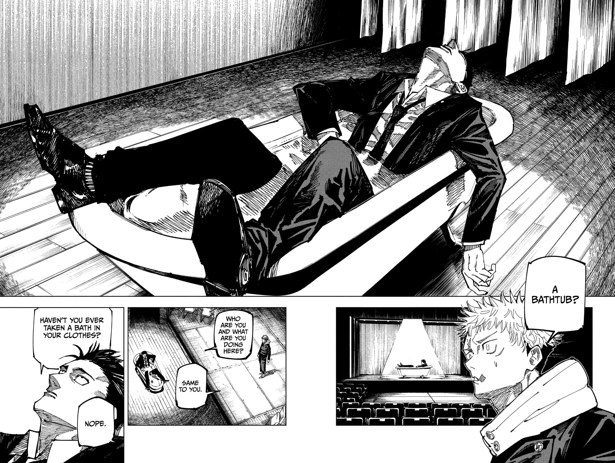 Jujutsu Kaisen Manga Chapter 163 page 12 - Tokyo No. 1 Colony, Part 3 scene