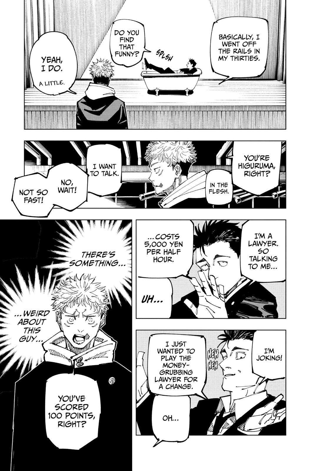 Jujutsu Kaisen Manga Chapter 163 page 14 - Tokyo No. 1 Colony, Part 3 scene