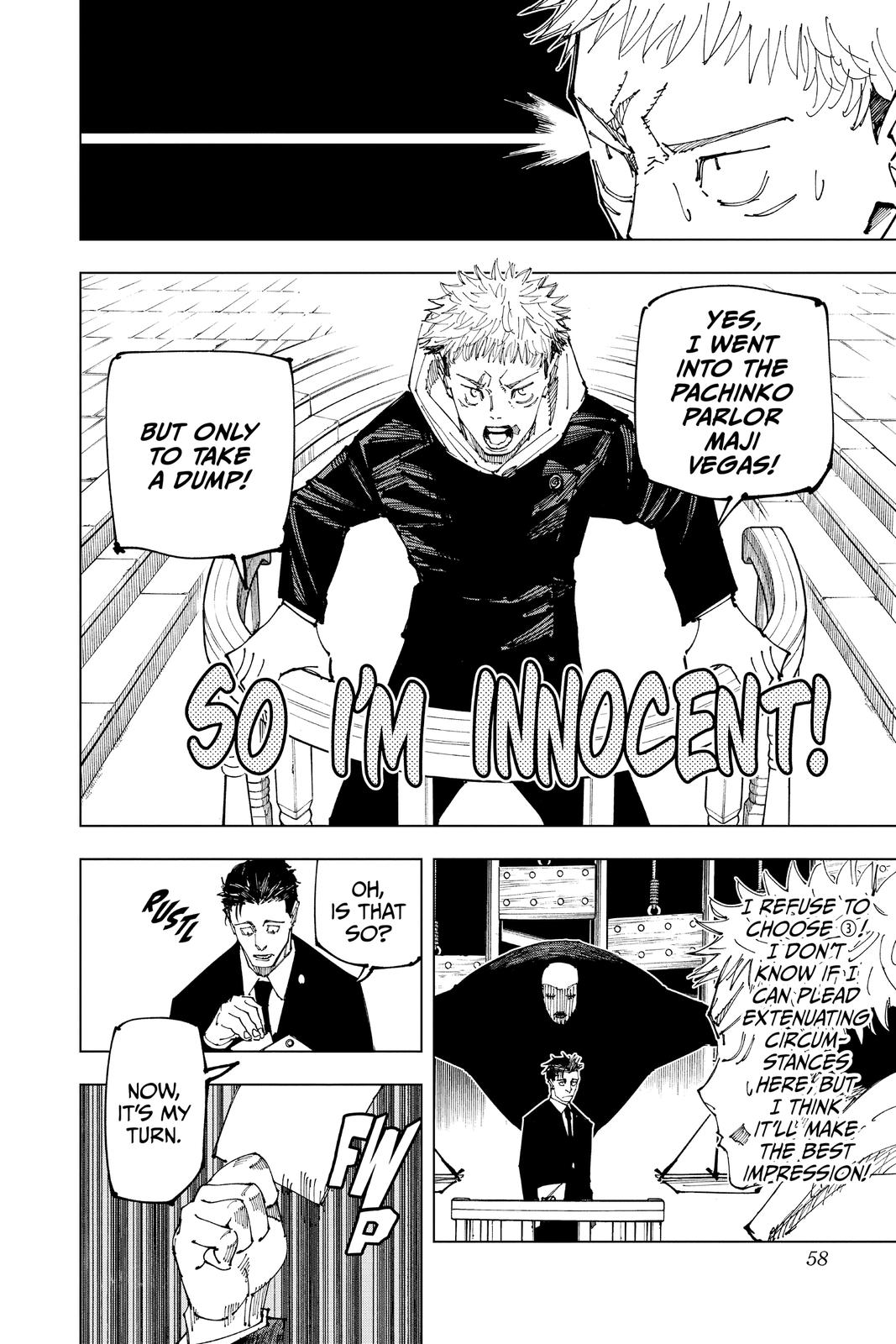 Jujutsu Kaisen Manga Chapter 164 page 11 - Tokyo No. 1 Colony, Part 4 scene