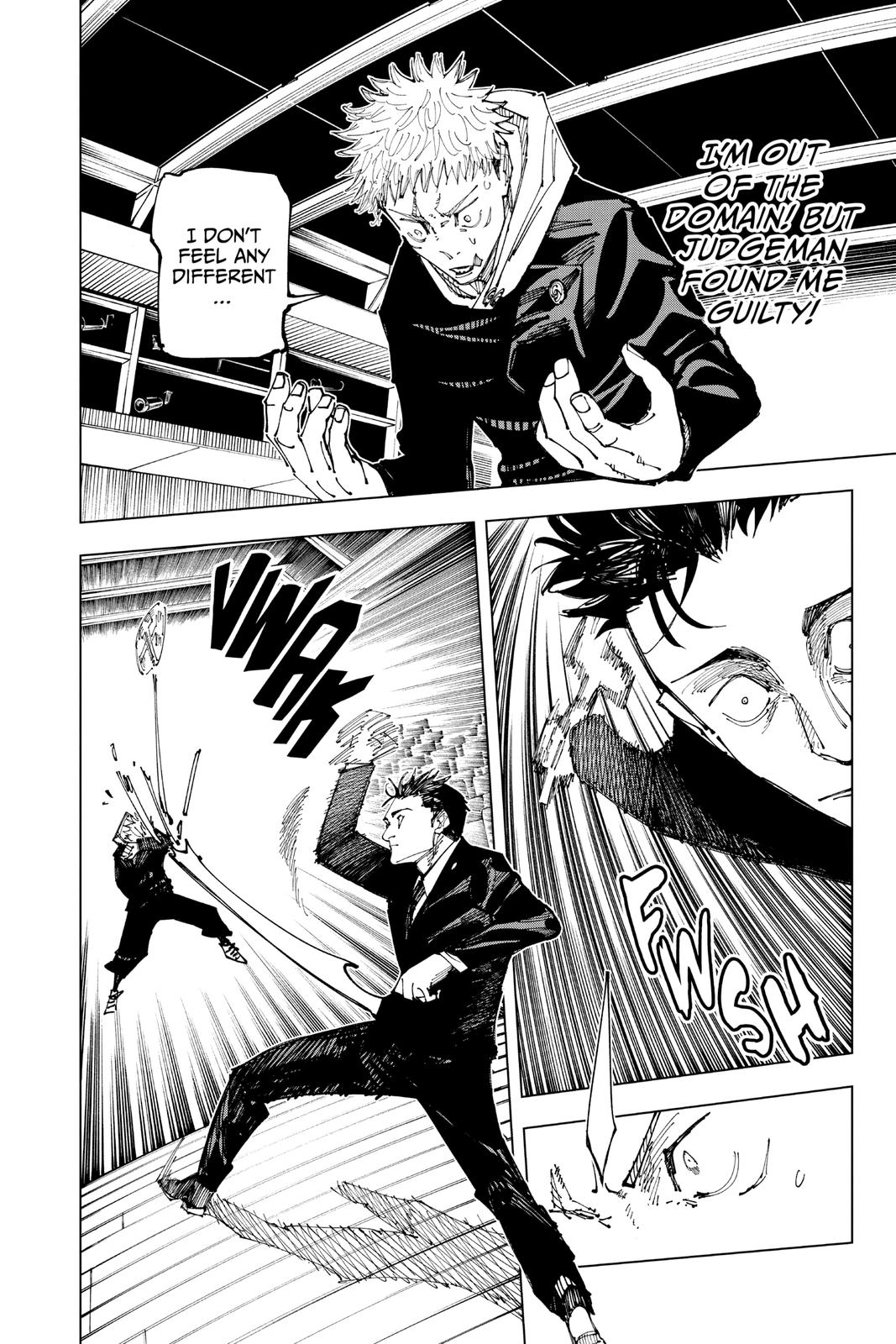 Jujutsu Kaisen Manga Chapter 164 page 15 - Tokyo No. 1 Colony, Part 4 scene