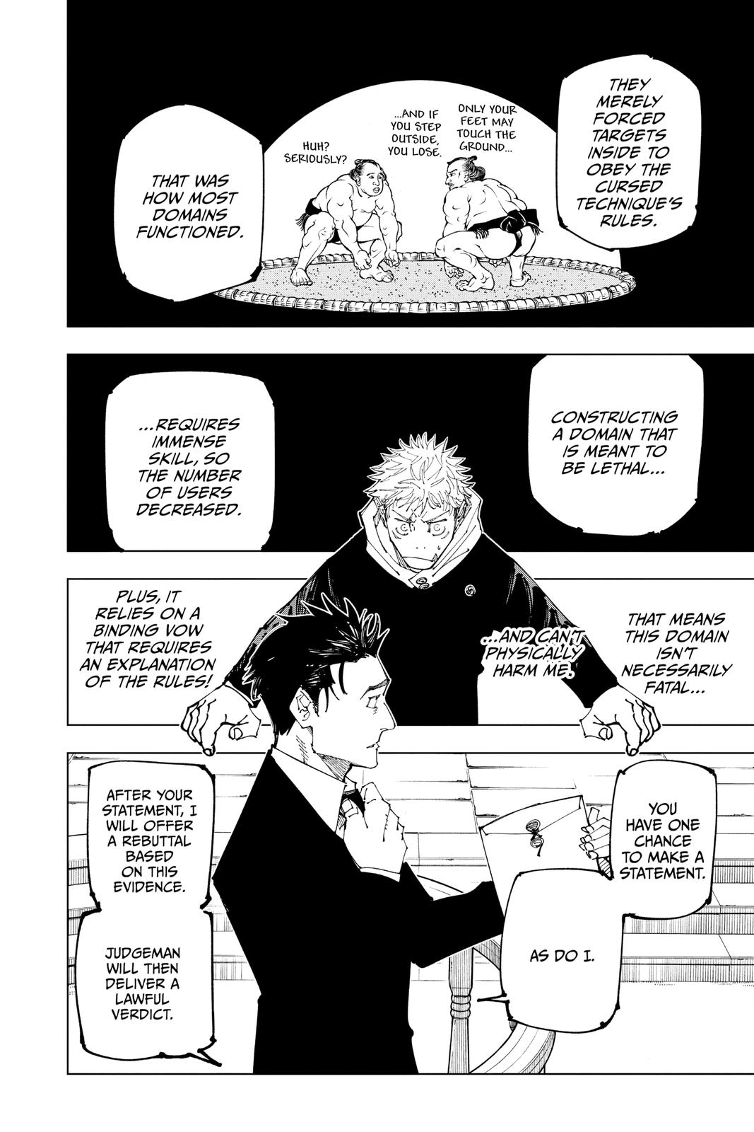 Jujutsu Kaisen Manga Chapter 164 page 7 - Tokyo No. 1 Colony, Part 4 scene