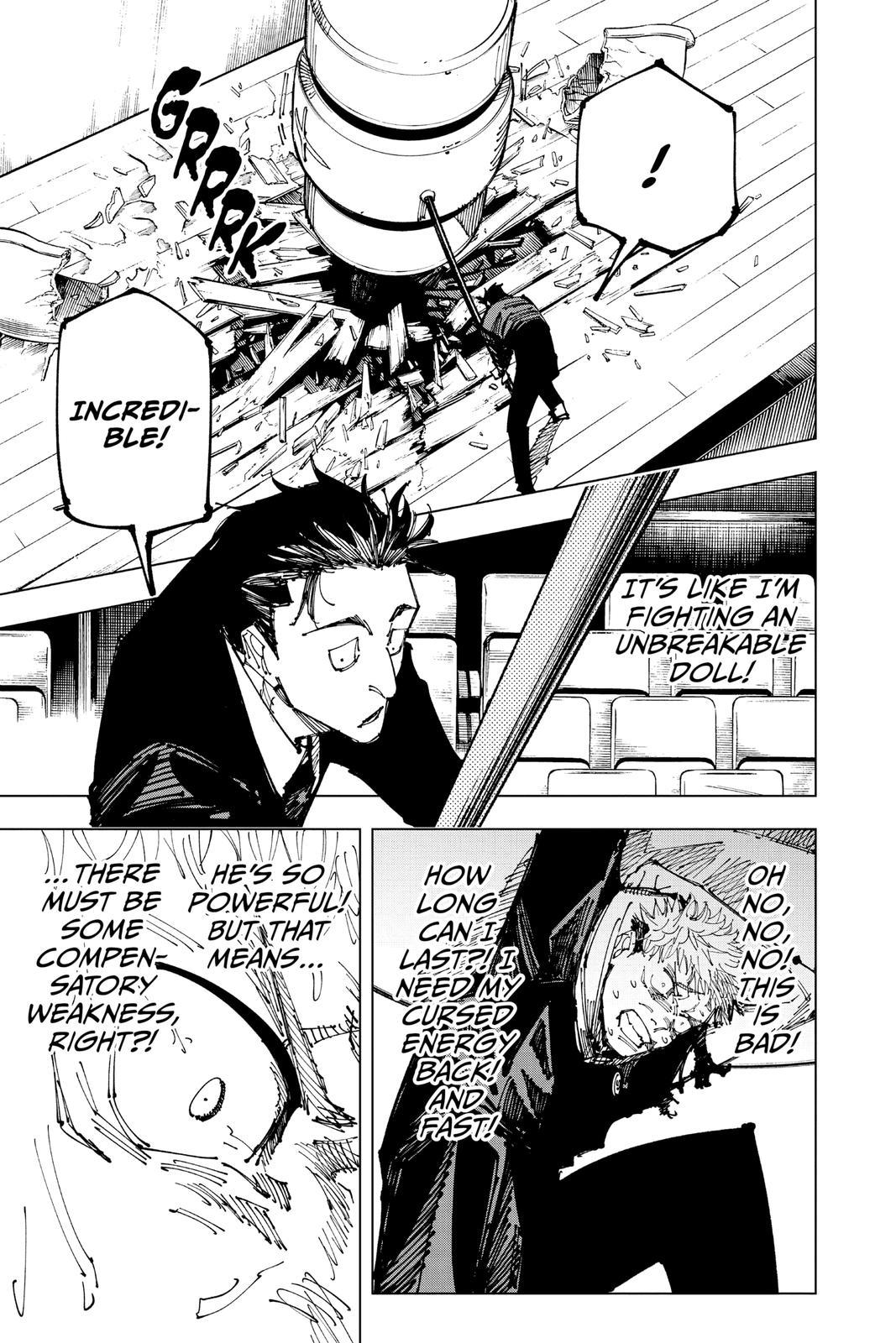 Jujutsu Kaisen Manga Chapter 165 page 13 - Tokyo No. 1 Colony, Part 5 scene