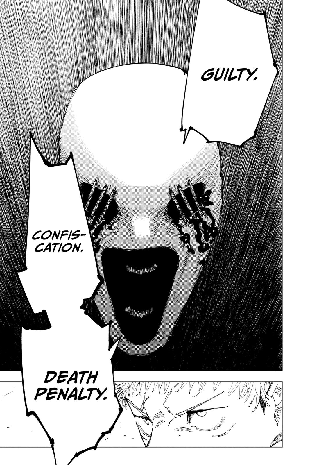 Jujutsu Kaisen Manga Chapter 165 page 19 - Tokyo No. 1 Colony, Part 5 scene