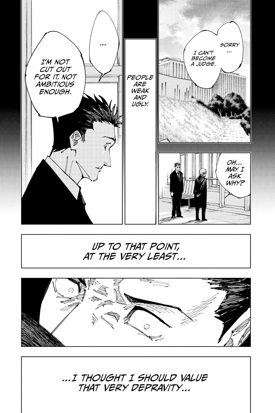 Jujutsu Kaisen Manga Chapter 166 page 11 - Tokyo No. 1 Colony, Part 6 scene