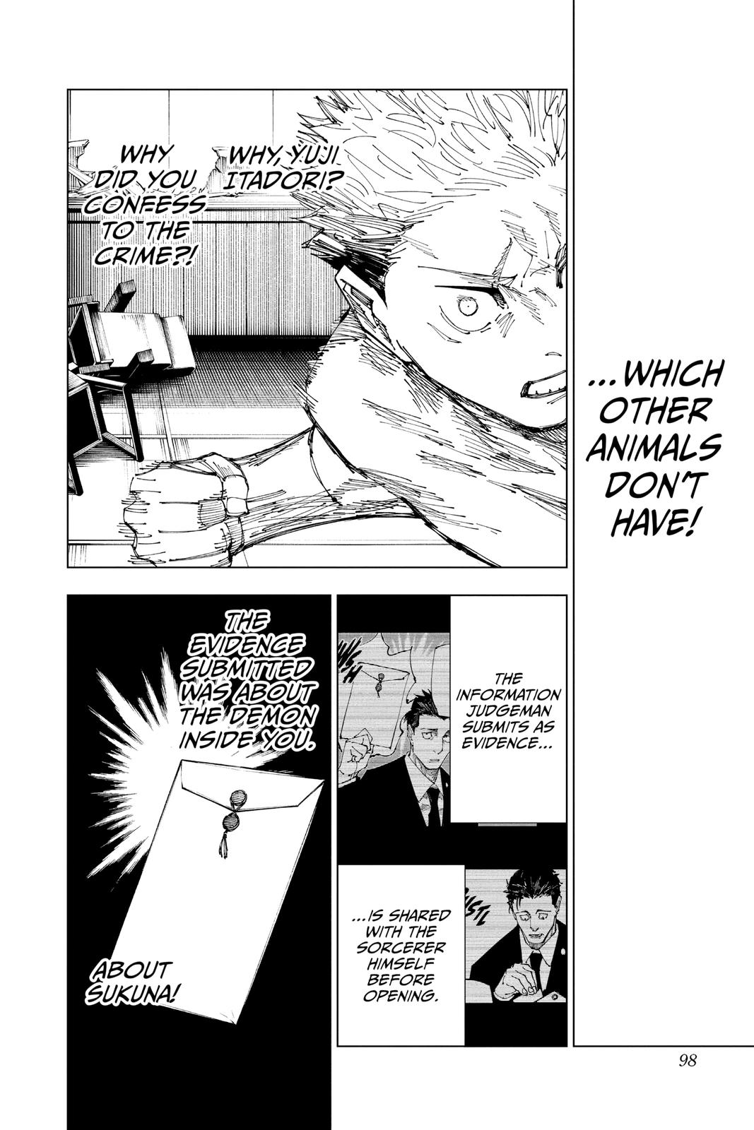 Jujutsu Kaisen Manga Chapter 166 page 12 - Tokyo No. 1 Colony, Part 6 scene