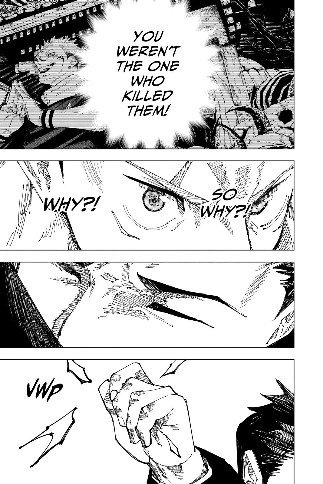 Jujutsu Kaisen Manga Chapter 166 page 13 - Tokyo No. 1 Colony, Part 6 scene