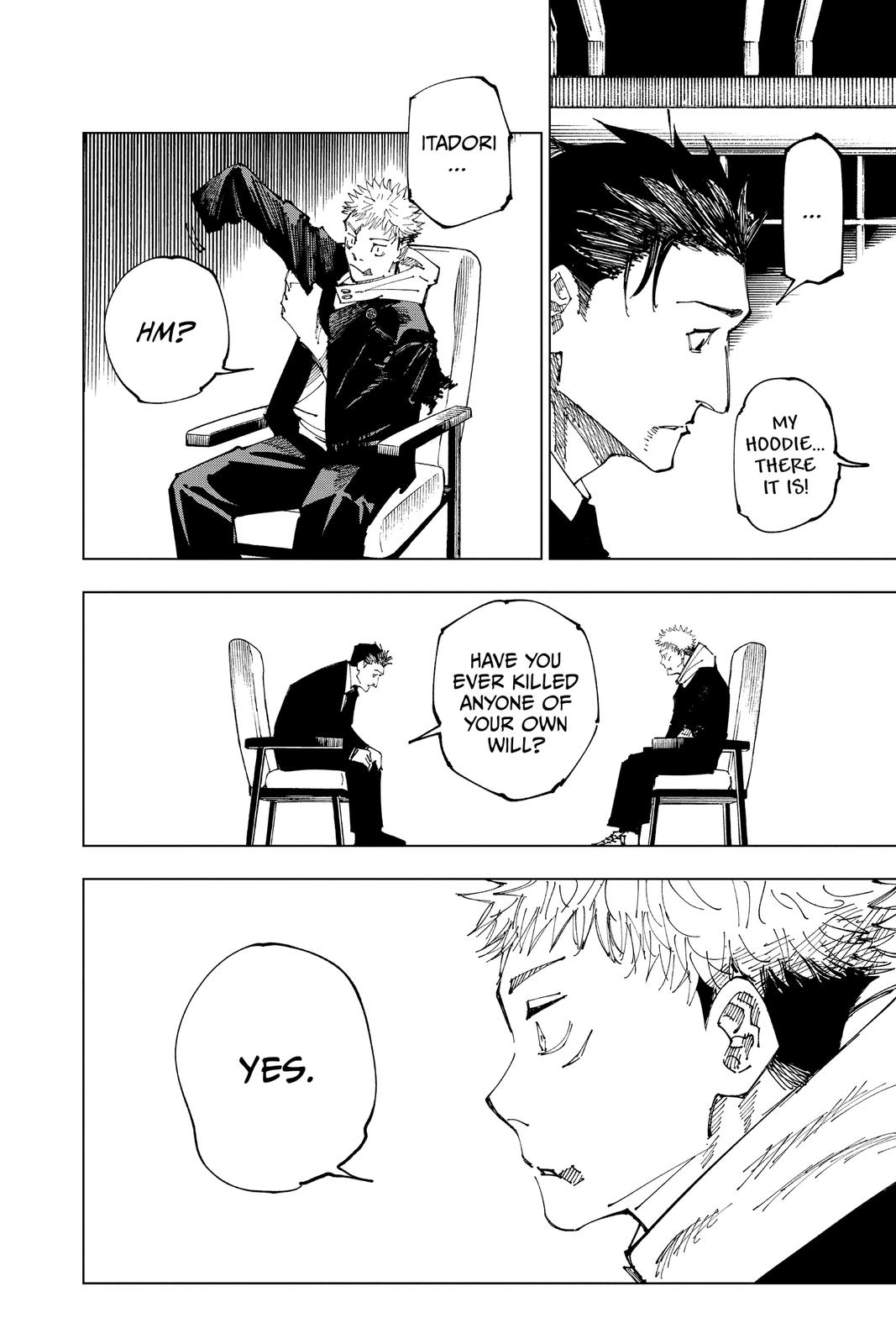 Jujutsu Kaisen Manga Chapter 166 page 18 - Tokyo No. 1 Colony, Part 6 scene