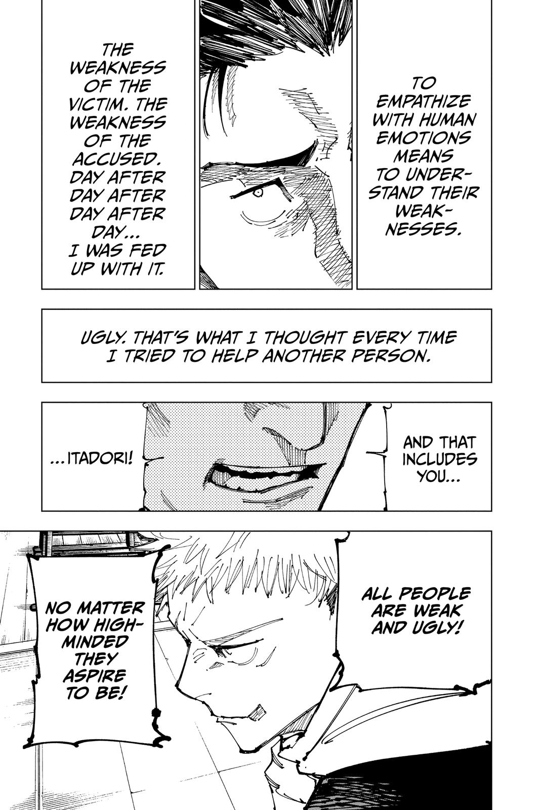 Jujutsu Kaisen Manga Chapter 166 page 5 - Tokyo No. 1 Colony, Part 6 scene