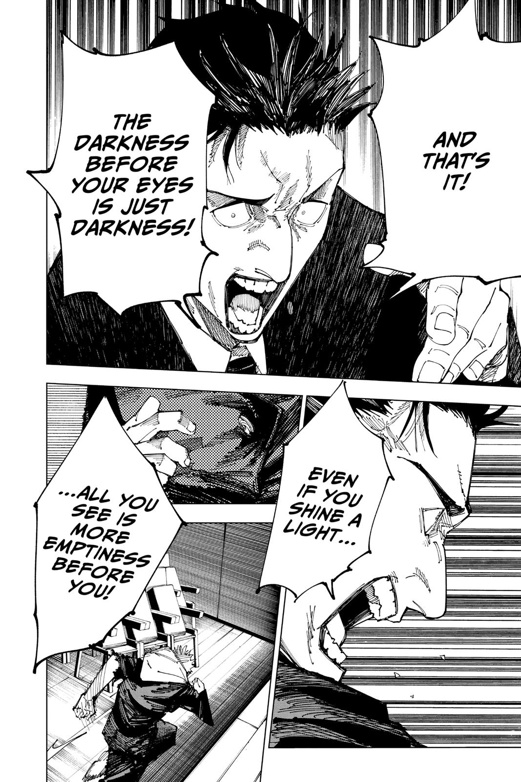 Jujutsu Kaisen Manga Chapter 166 page 6 - Tokyo No. 1 Colony, Part 6 scene