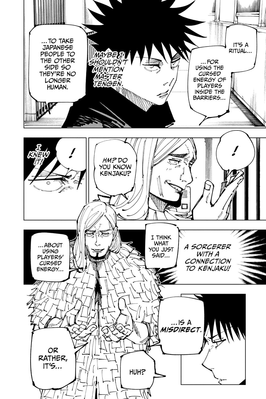 Jujutsu Kaisen Manga Chapter 167 page 6 - Tokyo No. 1 Colony, Part 7 scene