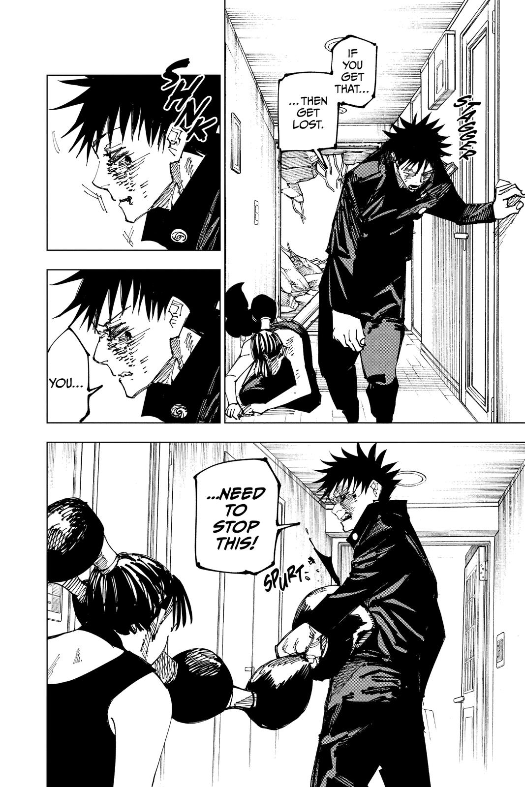Jujutsu Kaisen Manga Chapter 168 page 10 - Tokyo No. 1 Colony, Part 8 scene