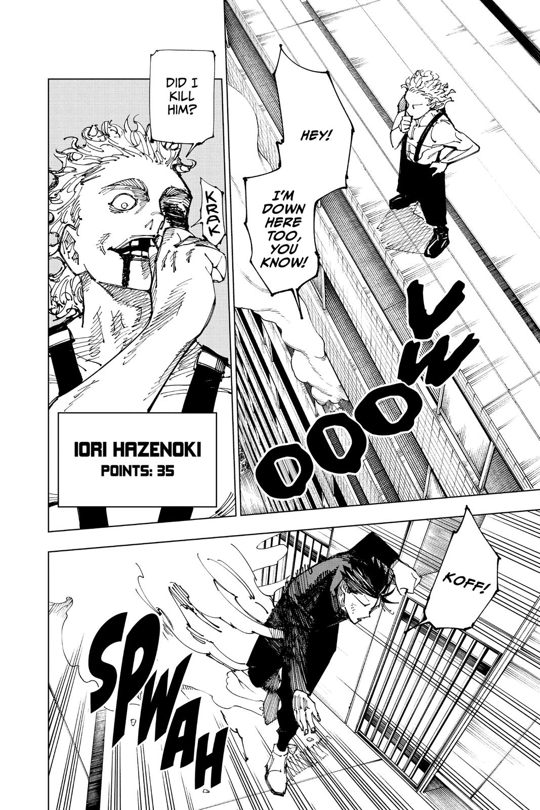 Jujutsu Kaisen Manga Chapter 168 page 4 - Tokyo No. 1 Colony, Part 8 scene