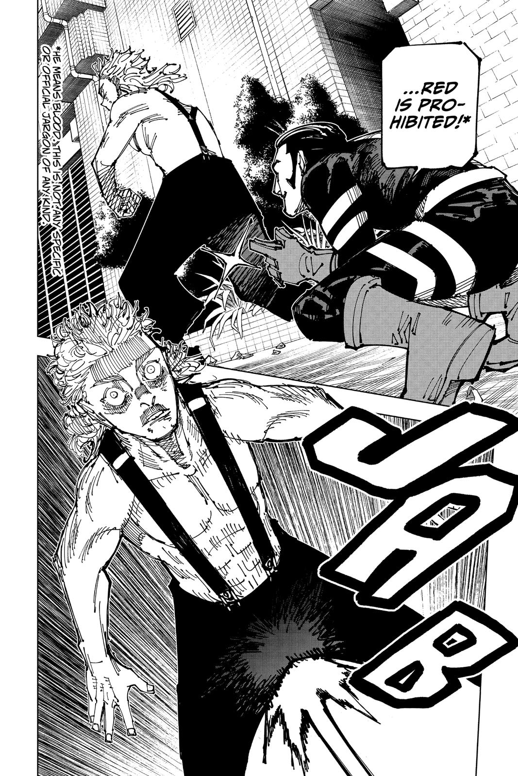 Jujutsu Kaisen Manga Chapter 169 page 15 - Tokyo No. 1 Colony, Part 9 scene