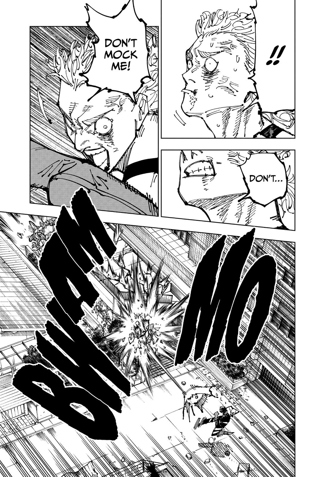 Jujutsu Kaisen Manga Chapter 169 page 16 - Tokyo No. 1 Colony, Part 9 scene